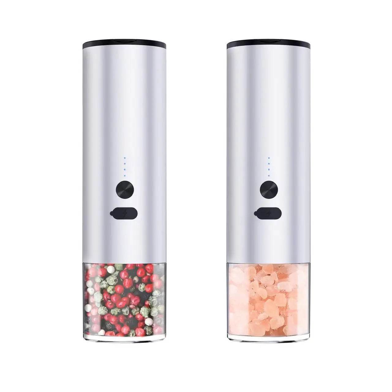 Electric Food Corn Soybean Salt And Pepper Grinder Mill Machine Rechargeable Electric Pepper And Salt Grinder Set With LED Kitchen Gadgets - ProTrendyz