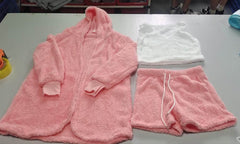 3pcs Womens Clothing Long Sleeve Crop Tank Top And Drawstring Shorts Pajama Set - ProTrendyz