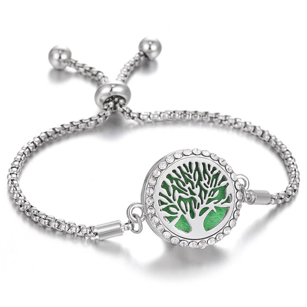 2024 New Kaleidoscope Aromatherapy Bracelet Perfume Essential Oil Diffuser Locket Bracelet Charms Women Aroma Diffuser Jewelry - ProTrendyz