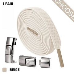 Press Lock Shoelaces Without Ties Elastic Laces Sneaker 8MM Widened Flat No Tie Shoe Laces Kids Shoelace For Shoes - ProTrendyz