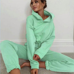 Jogging Suits For Women 2 Piece Sweatsuits Tracksuits Sexy Long Sleeve HoodieCasual Fitness Sportswear - ProTrendyz