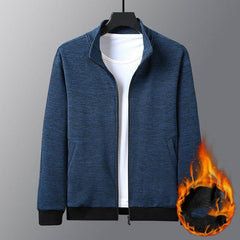 Dad Wears A Jacket With A Stand-up Collar And A Casual Jacket - ProTrendyz