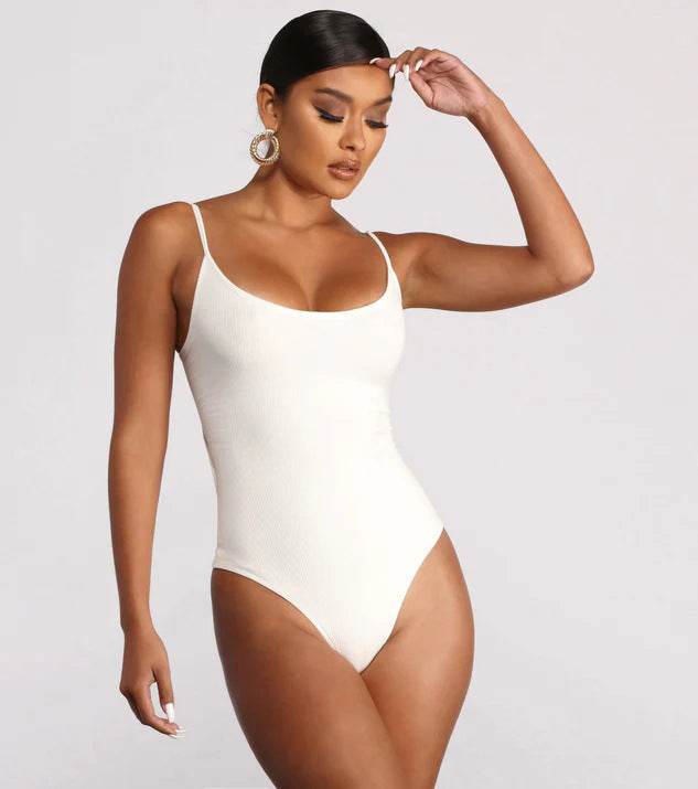 Summer Bikini Backless String Large Size Sexy Solid Color Triangle One-piece Swimsuit Womens Clothing - ProTrendyz