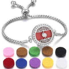 2024 New Kaleidoscope Aromatherapy Bracelet Perfume Essential Oil Diffuser Locket Bracelet Charms Women Aroma Diffuser Jewelry - ProTrendyz