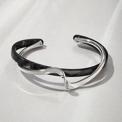Metal White Shellfish Plate Bracelet For Women Opening Adjustable 2 Layers Design Llight Luxury Female Fashion Jewelry Gifts - ProTrendyz