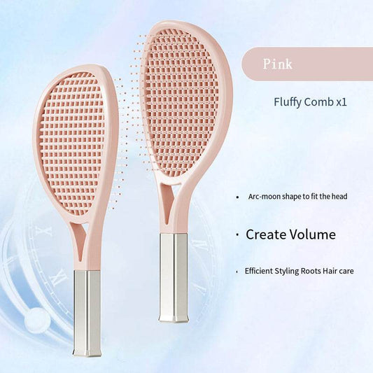 Hair Comb Tennis Racket Fluffy Combs High Skull Top Hair Artifact Airbag Cushion Massage Comb Barber Tools Hair Detangler Hairbrush For Thick Hair Self Cleaning Curly Hair Brush For Curly Hair - ProTrendyz