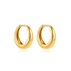 Women's 18K Gold Glossy And Simple Earrings - ProTrendyz