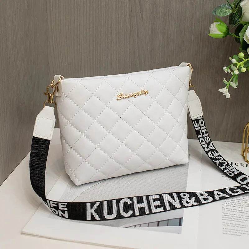 Small Messenger Bag For Women Trend Lingge Embroidery Female Shoulder Bags Fashion Chain Ladies Crossbody Purse - ProTrendyz