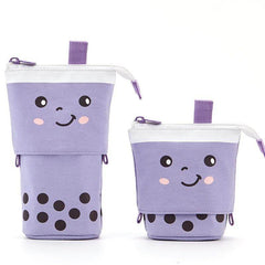 Cute Girl Heart Smiley Face Multifunctional Pen Holder Stationery Storage Bag Retractable Pencil Case - ProTrendyz