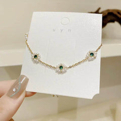 Pearl Flowers Bracelet All-match Fashion Adjustable Chain Bracelet - ProTrendyz