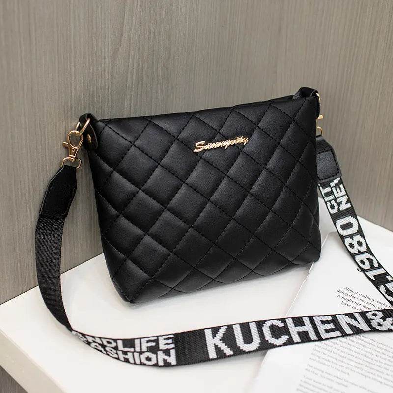 Small Messenger Bag For Women Trend Lingge Embroidery Female Shoulder Bags Fashion Chain Ladies Crossbody Purse - ProTrendyz