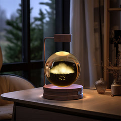 Crystal Ball Cosmic Dinosaur Indoor Night Light USB Power Warm Bedside Light Birthday Gift Night Lamp ProTrendyz