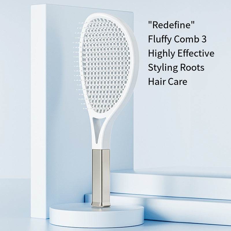 Hair Comb Tennis Racket Fluffy Combs High Skull Top Hair Artifact Airbag Cushion Massage Comb Barber Tools Hair Detangler Hairbrush For Thick Hair Self Cleaning Curly Hair Brush For Curly Hair - ProTrendyz