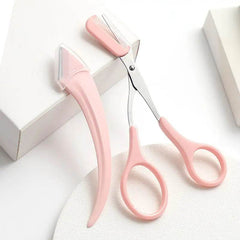 Eyebrow Trimming Knife With Comb Curved Moon Small Beauty Supplies Gadgets - ProTrendyz