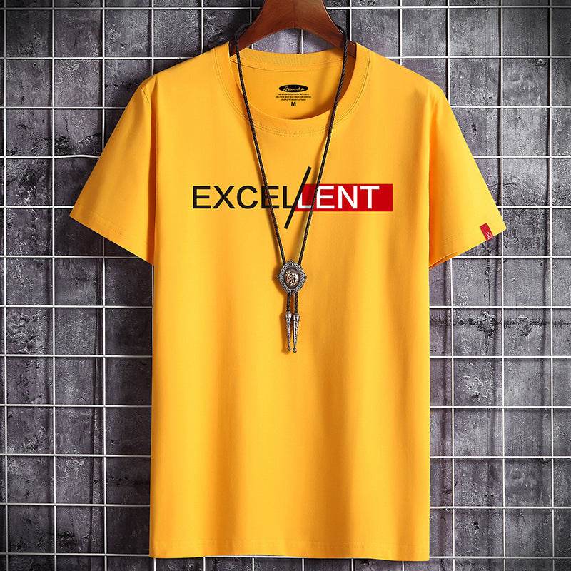 Cotton Summer Men's Short-sleeved T-shirt Bottoming Shirt Top Clothes For Men - ProTrendyz