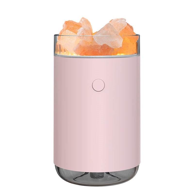 Air Humidifier Crystal Salt Stone Desktop Aromatherapy Essential Oil Ultrasonic Diffuser With LED Lamp Bedroom Home Humidifier - ProTrendyz