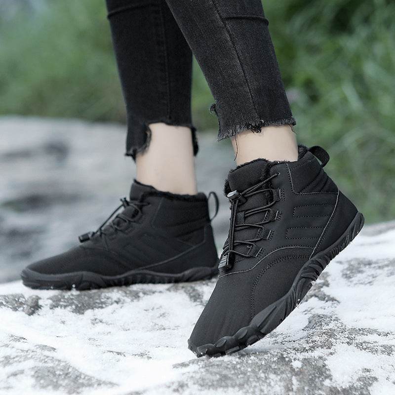 Outdoor Sports Cotton Shoes For Men And Women Winter Warm Slip-on Boots Wear-resistant Anti-ski Thickened Shoes Couple - ProTrendyz