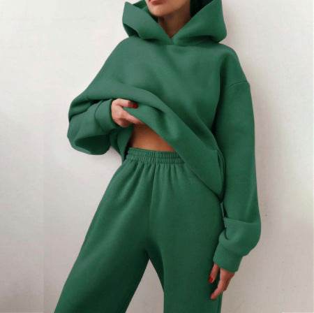 Women's Casual Hooded Sweater Two-piece Suit Clothes Hoodie Tracksuit - ProTrendyz