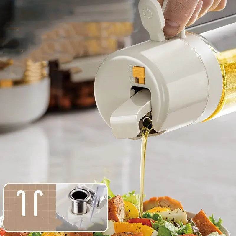 2 In 1 Oil Sprayer Bottle BBQ Cooking Oil Dispenser Olive Oil Pourers Sprayer Kitchen Baking Oil Mister Vinegar Bottle - ProTrendyz