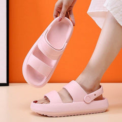 Adjustable Shoes For Women Men Sandals 3cm Thick Bottom Slippers Outdoor - ProTrendyz