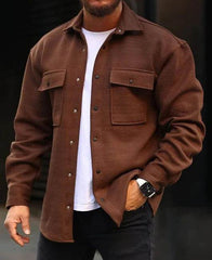 Coat Men Polo Collar Top Men Fashion Work Clothes - ProTrendyz