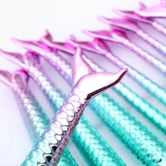 11pcs Makeup Brushes Kit Maquiagem Maquillaje New Mermaid Foundation Eyebrow Eyeliner Cosmetic Makeup Brushes US - ProTrendyz