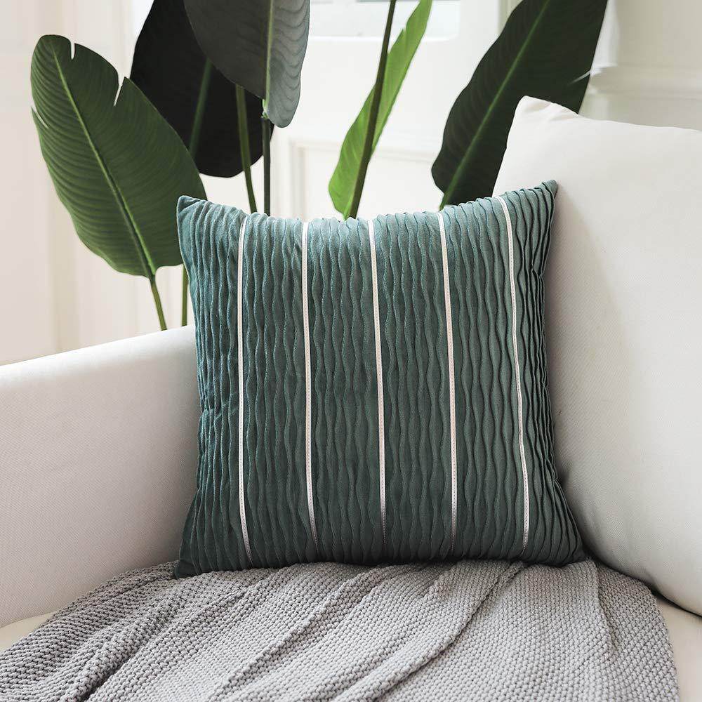 Simple Luxury Striped Velvet Pillow Cover Pillow Cushion Cover Pillow Case Covers for Sofa Flannel Velvet Sofa Cushion Cover - ProTrendyz