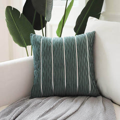 Simple Luxury Striped Velvet Pillow Cover Pillow Cushion Cover Pillow Case Covers for Sofa Flannel Velvet Sofa Cushion Cover - ProTrendyz