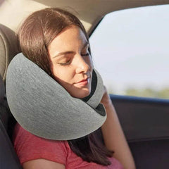 Travel Neck Pillow Non-Deformed Airplane Pillow Travel Neck Cushion Durable U-Shaped Travel Memory Cotton Nap Neck Pillow - ProTrendyz