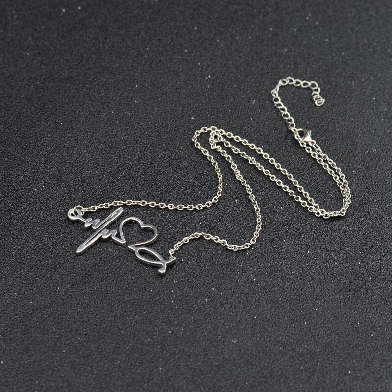 Heartbeat Necklace Women Love Heart Necklaces - ProTrendyz