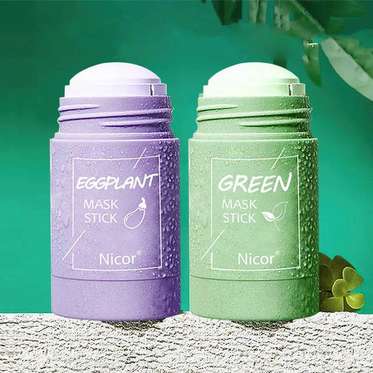 Cleansing Green Tea Mask Clay Stick Oil Control Anti-Acne Whitening Seaweed Mask Skin Care - ProTrendyz
