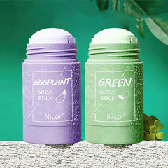 Cleansing Green Tea Mask Clay Stick Oil Control Anti-Acne Whitening Seaweed Mask Skin Care - ProTrendyz