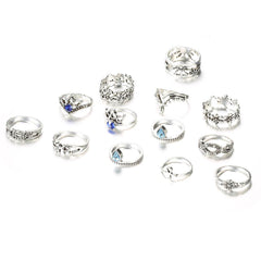 Hollow Jeweled 13-piece Set Women's Ring Suit - ProTrendyz