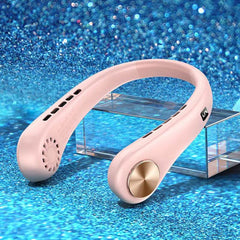 New Mini Neck Fan Portable Bladeless Hanging Neck Rechargeable Air Cooler Mini Summer Sports Fans - ProTrendyz
