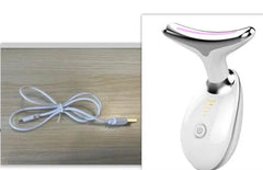 EMS Thermal Neck Lifting And Tighten Massager Electric Microcurrent Wrinkle Remover US - ProTrendyz
