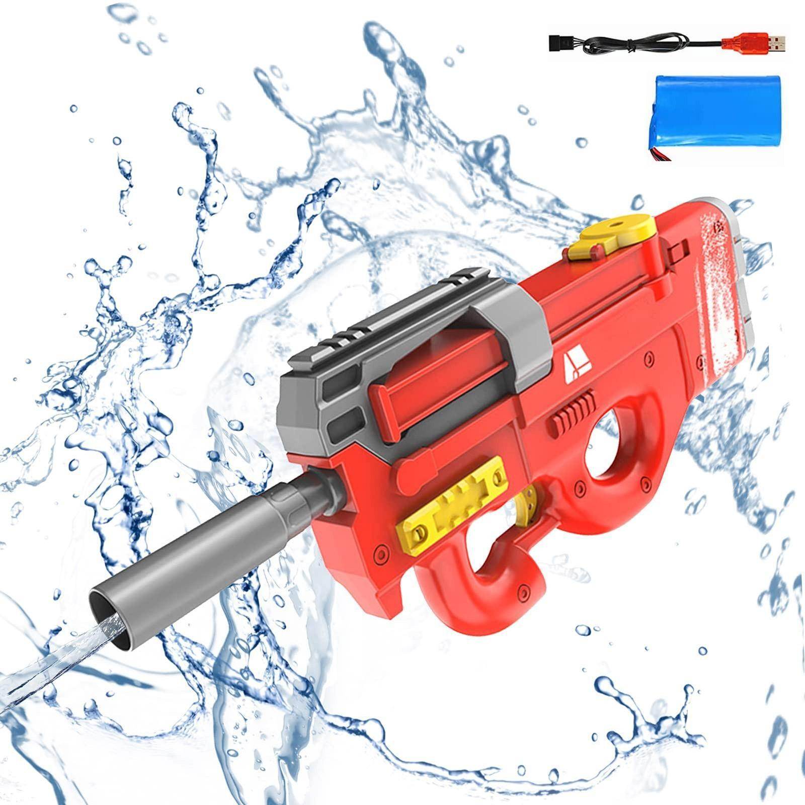 New P90 Electric Water Gun High-Tech Kids Toys Outdoor Beach Pool Large Capacity Summer Gel Blasting Water Gun For Adults - ProTrendyz