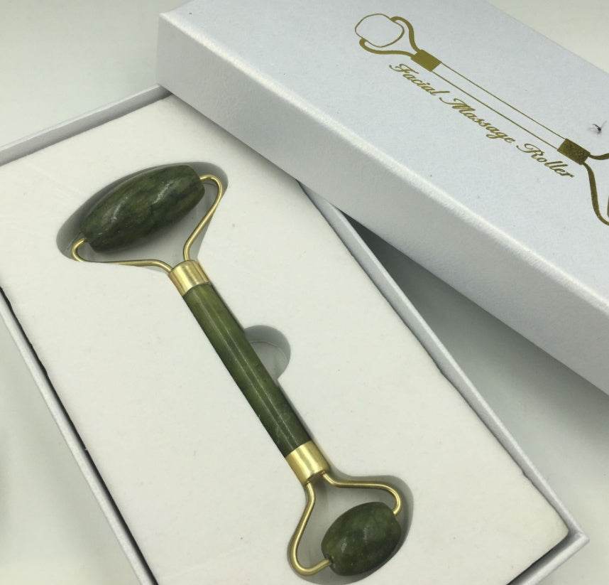 Jade Beauty Device Roller Xiuyu Double-headed Facial Massage Stick Jade Roller - ProTrendyz