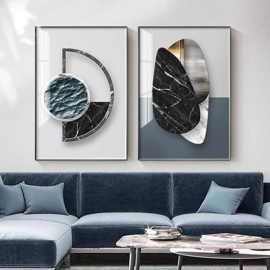 Abstract Geometric Canvas Painting Picture Home Decor Wall Poster - ProTrendyz