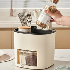 Kitchen Storage Multifunctional Large-capacity Chopstick Spoon Storage Holder Cutlery Knife Fork Kitchen Tools - ProTrendyz