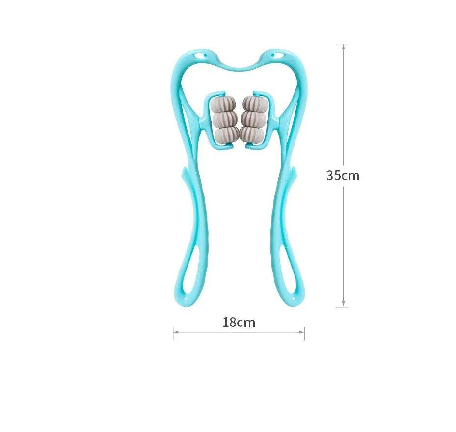 Multifunctional Manual Six-wheel Neck Massager Massage Relieve Roller Massage Tool US - ProTrendyz