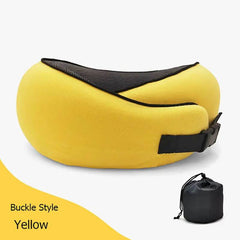 Travel Neck Pillow Non-Deformed Airplane Pillow Travel Neck Cushion Durable U-Shaped Travel Memory Cotton Nap Neck Pillow - ProTrendyz