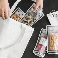 Food Storage Bag Zero Waste Reusable Ziplock Bags Cup Shape Silicone Bag Stand Up For Kitchen Cookie Candy Snack Baked Food - ProTrendyz