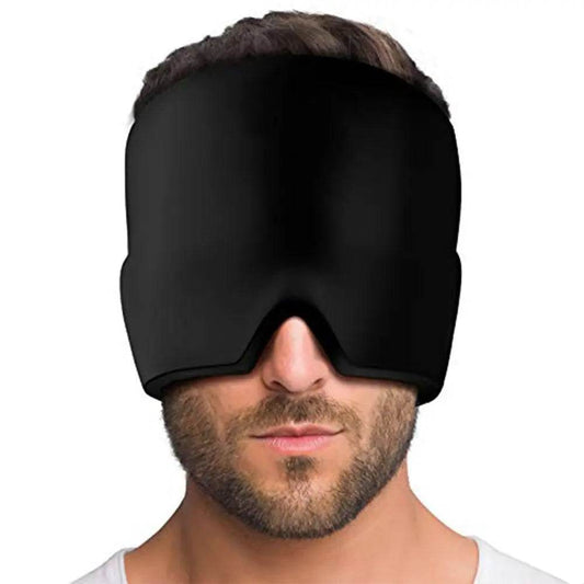 Migraine Relief Hat Cold Therapy Migraine Relief Products Comfortable Head Wrap Ice Pack Eye Mask For Puffy Eyes - ProTrendyz