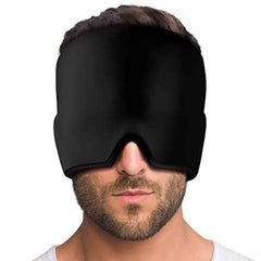Migraine Relief Hat Cold Therapy Migraine Relief Products Comfortable Head Wrap Ice Pack Eye Mask For Puffy Eyes - ProTrendyz