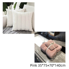 Simple Luxury Striped Velvet Pillow Cover Pillow Cushion Cover Pillow Case Covers for Sofa Flannel Velvet Sofa Cushion Cover - ProTrendyz
