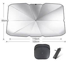 Foldable Car Windshield Sun Shade Umbrella UV Protection Heat Insulation Parasol Auto Front Window Cover Interior Protector Summer Gadgets - ProTrendyz