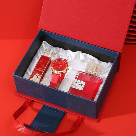 Hand Gift Set Watch Lipstick Perfume Gift Box - ProTrendyz