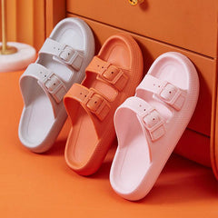 Platform Slippers Women's Summer Buckle Home Shoes Fashion Outdoor Wear Soft Bottom Sandals - ProTrendyz