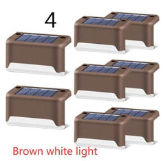 New Upgrade Waterproof LED Solar Fence Lamp Solar Deck Lights Solar Step Light Outdoor For Patio Stairs Garden Pathway Step Yard - ProTrendyz