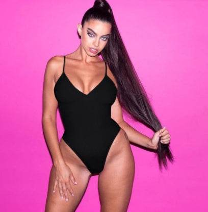 Summer Bikini Backless String Large Size Sexy Solid Color Triangle One-piece Swimsuit Womens Clothing - ProTrendyz